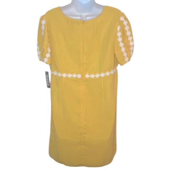 Modcloth How Sweet It Is Shift Dress Sunny Yellow Dress 70s Retro Mini 6/ Sm NWT - Picture 7 of 8